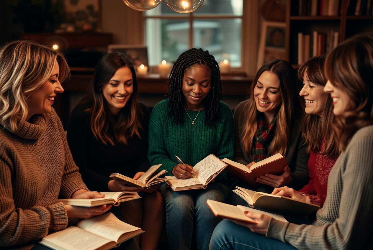 Community of women writers gathered together